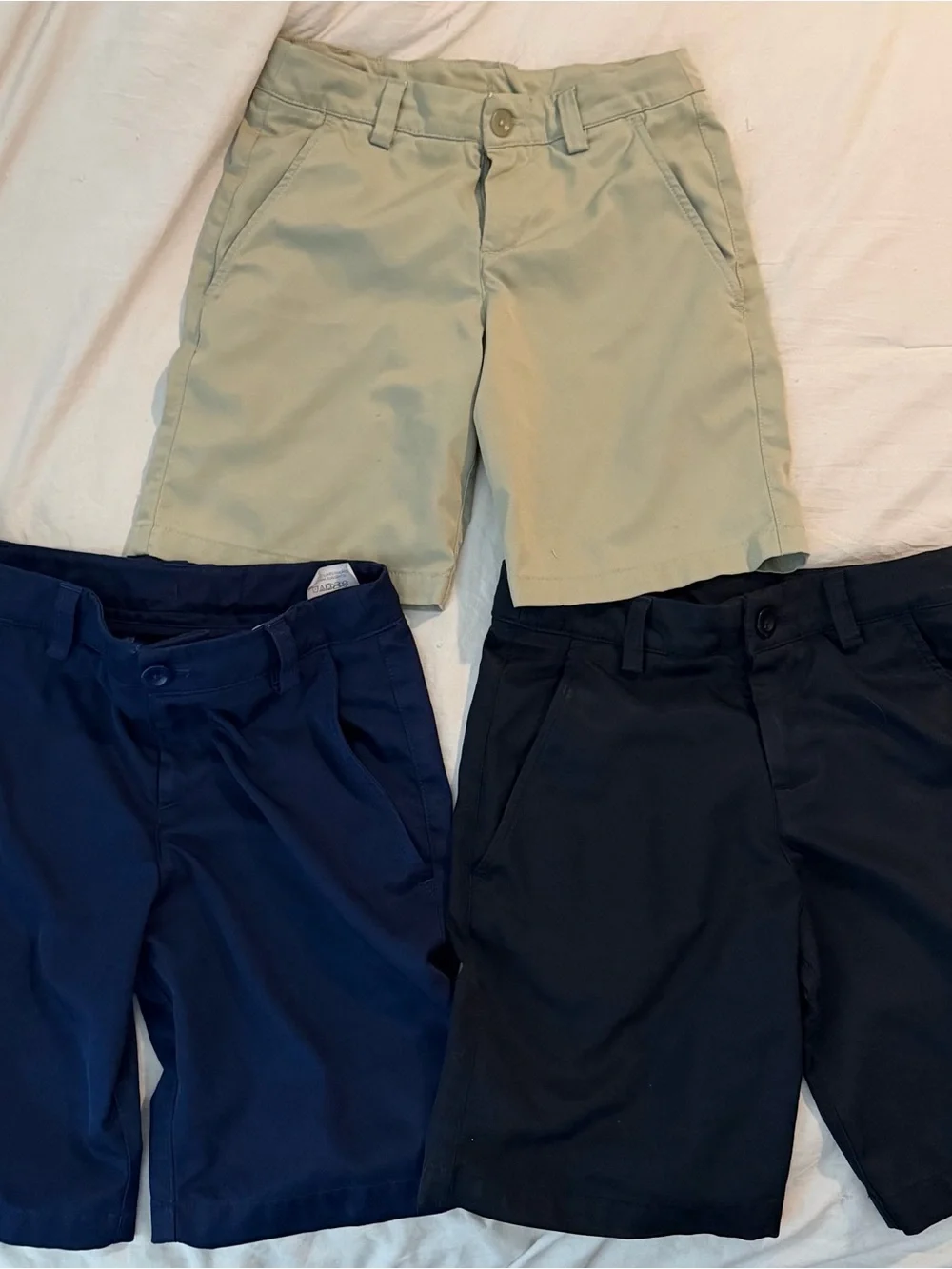 Under Armour Kids Uniform Shorts - Tan, Navy, Black